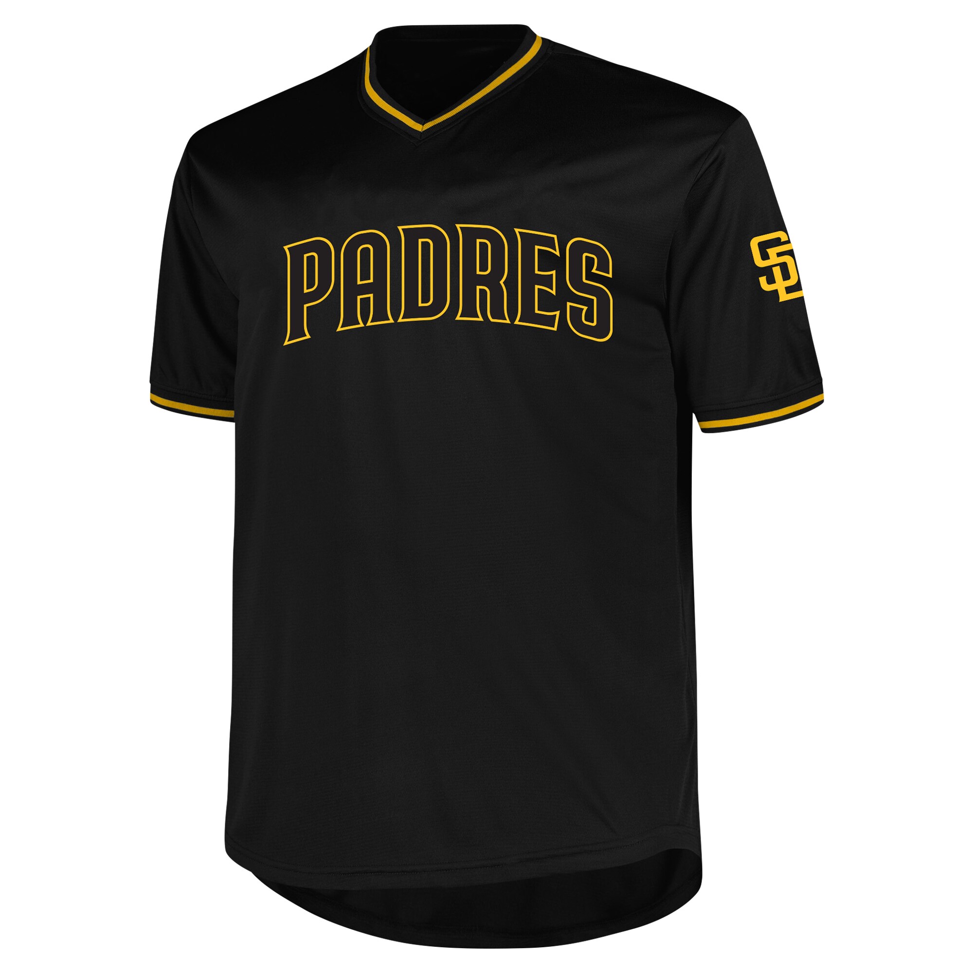 Alternative view of San Diego Padres Profile Big & Tall Pop Fashion Baseball Jersey - Black