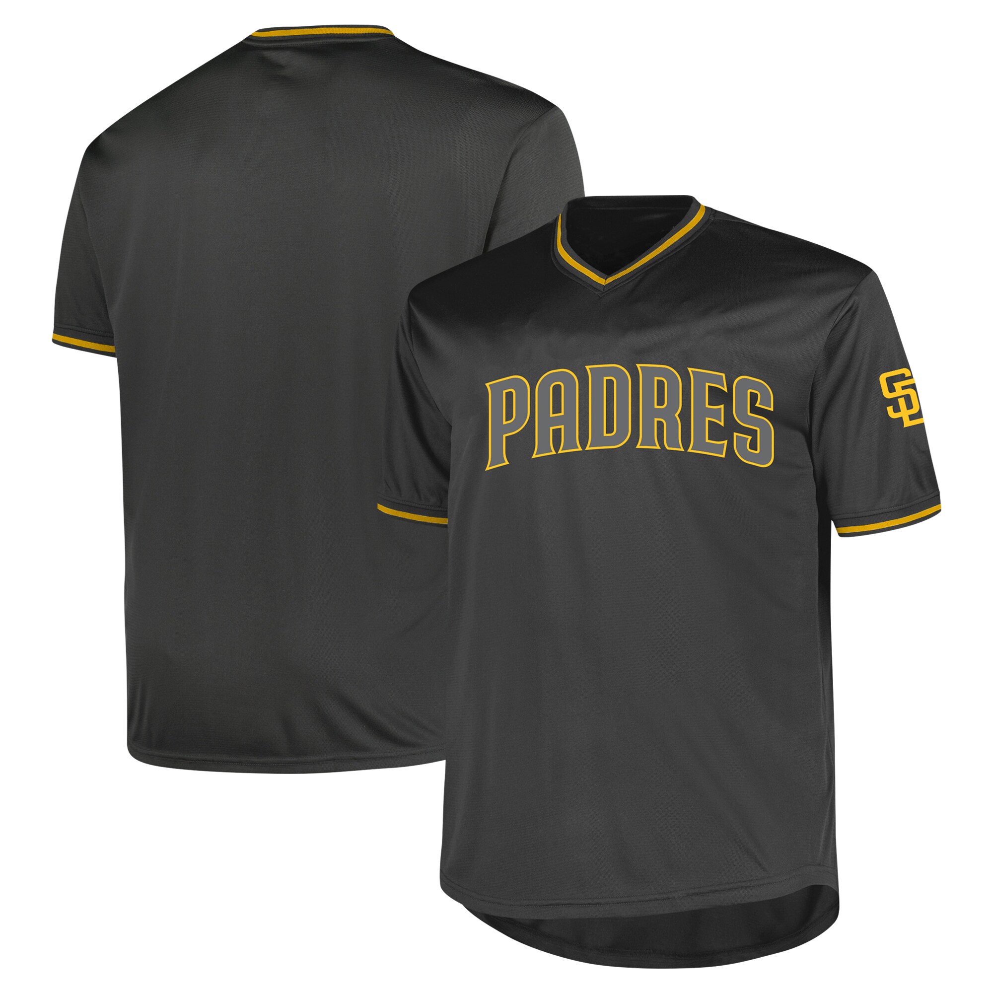 San Diego Padres Profile Big & Tall Pop Fashion Baseball Jersey - Charcoal