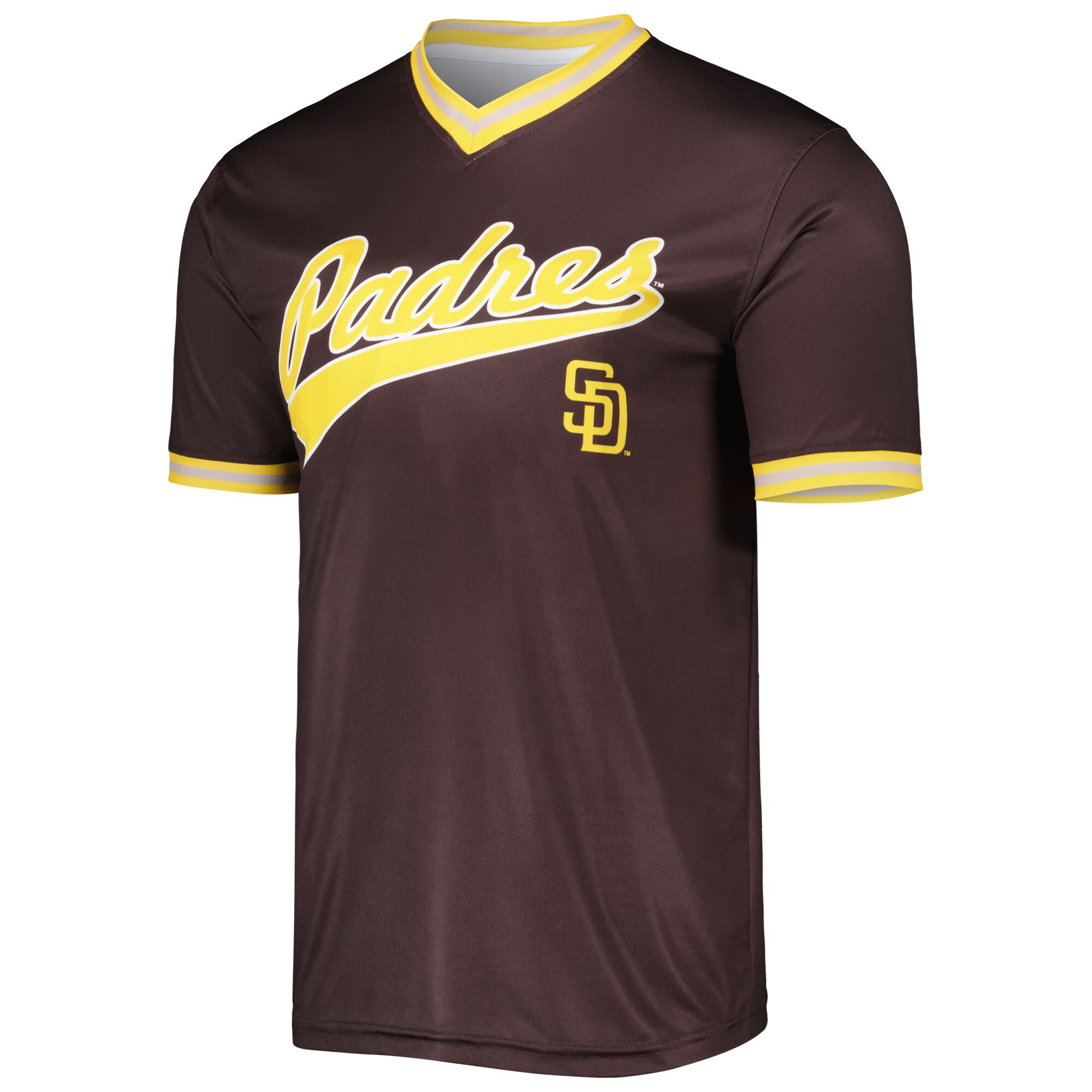 Alternative view of San Diego Padres Stitches Cooperstown Collection Team Baseball Jersey – Brown