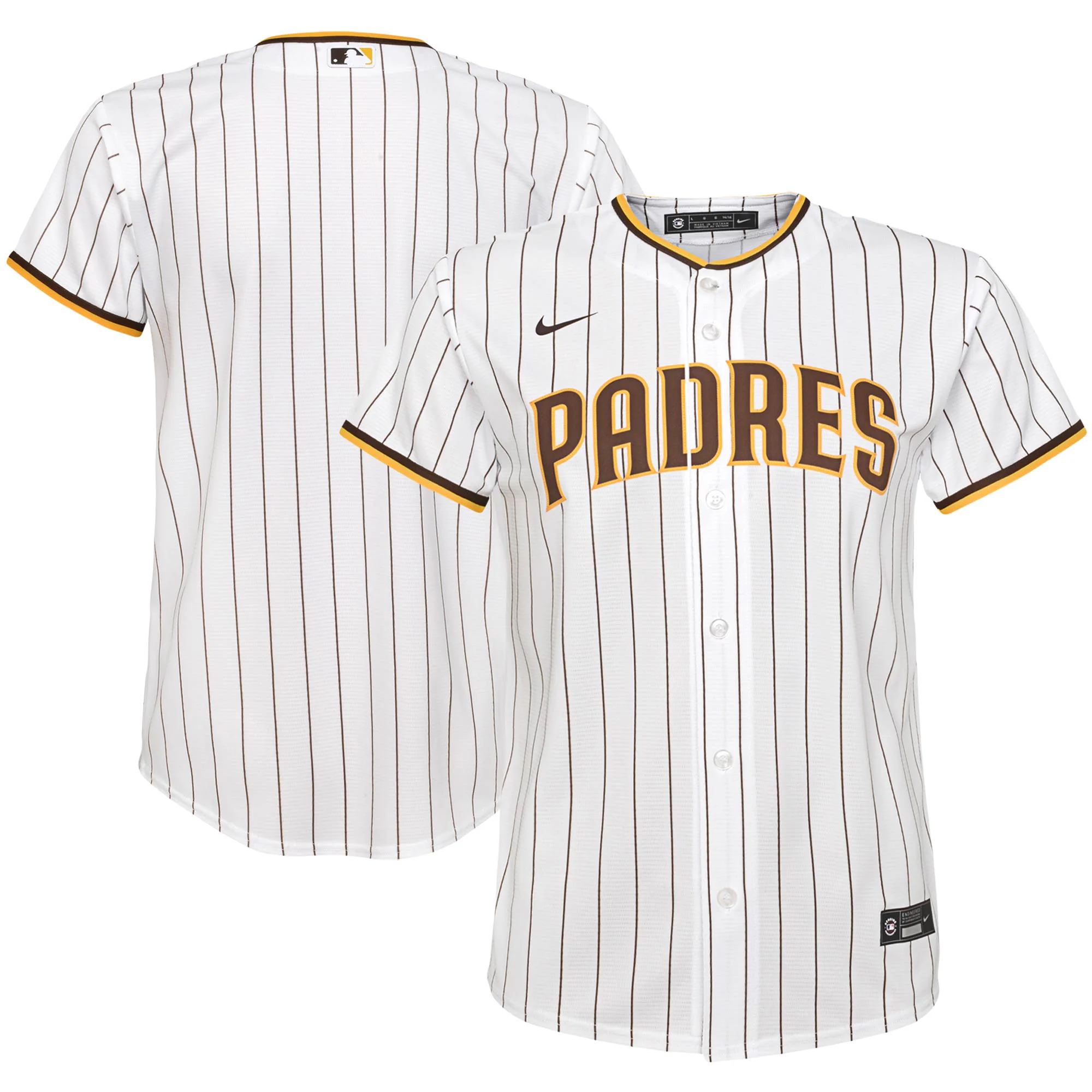 San Diego Padres Youth Home Replica Team Baseball Jersey - White
