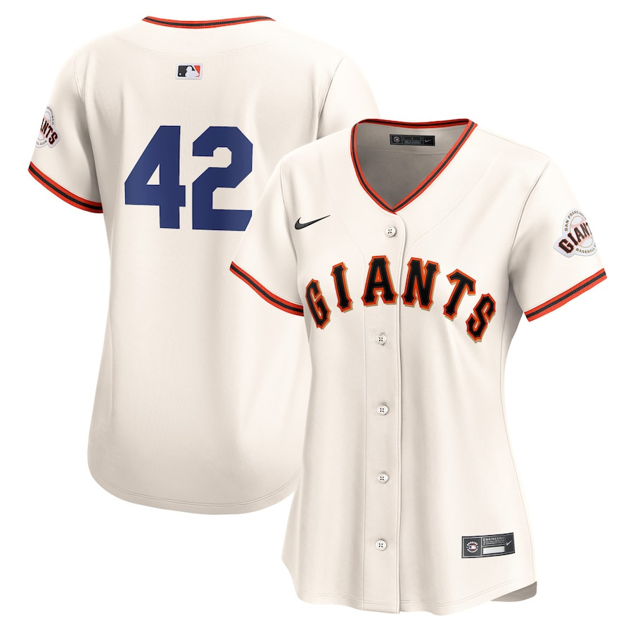 San Francisco Giants 2024 Jackie Robinson Day Home Limited Women Baseball Jersey - Cream 