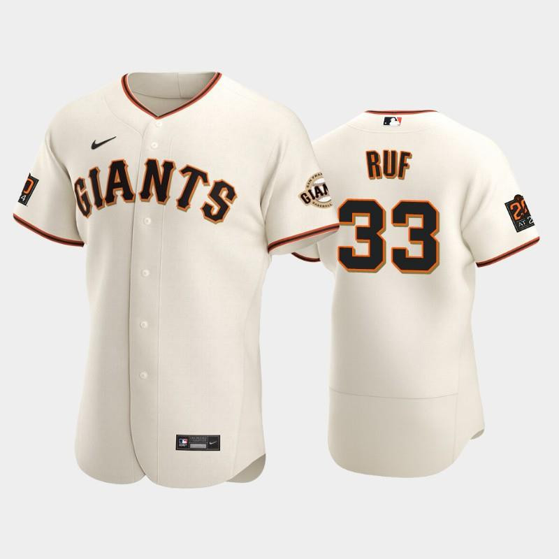 San Francisco Giants 33 Darin Ruf Cream Home Baseball Jersey Baseball Jersey 