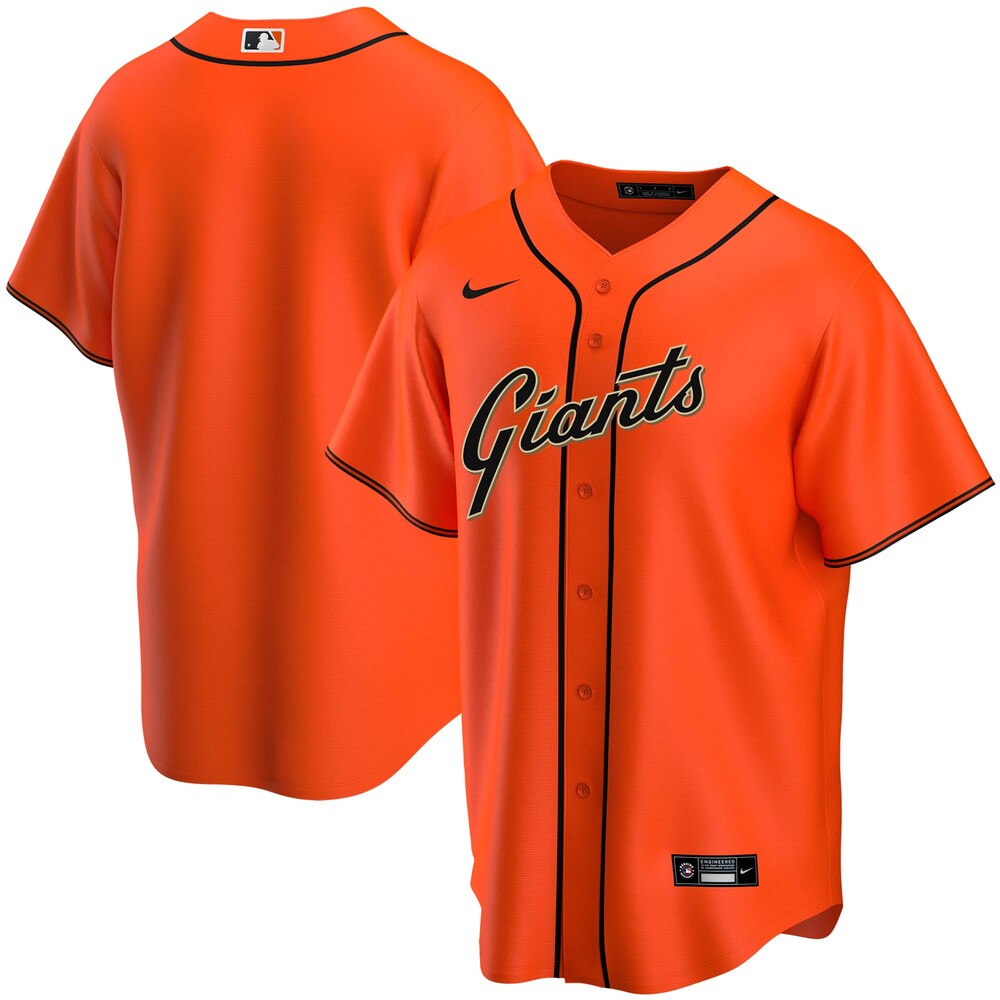 San Francisco Giants Alternate 2020 Team Baseball Jersey - Orange Color