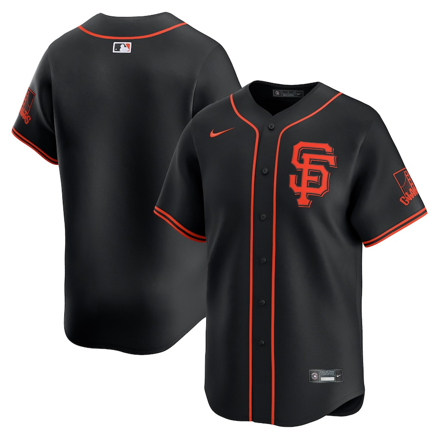 San Francisco Giants Alternate Limited Men Baseball Jersey - Black 