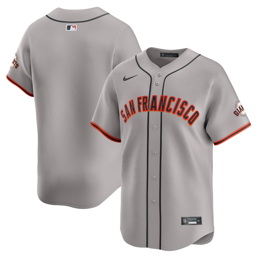 San Francisco Giants Away Limited Men Baseball Jersey - Gray 