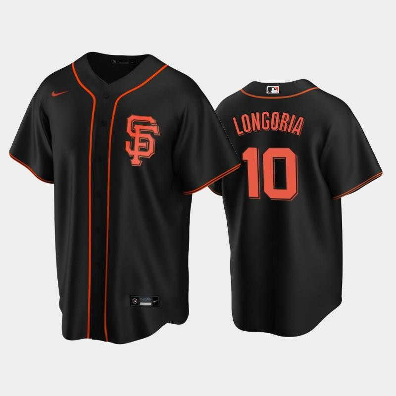 San Francisco Giants Black Alternate 10 Evan Longoria Baseball Jersey Baseball Jersey 