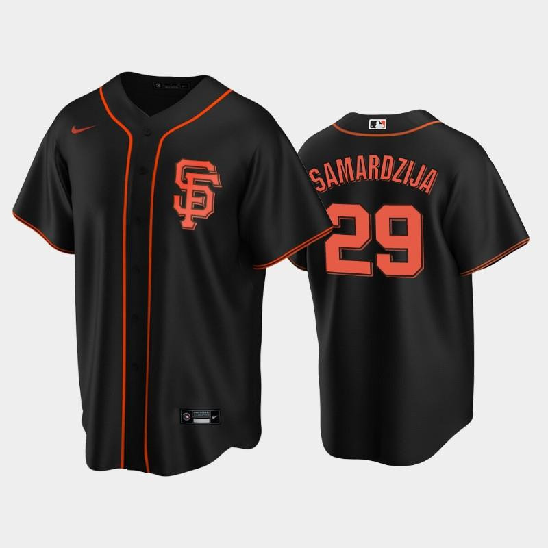 San Francisco Giants Black Alternate 29 Jeff Samardzija Baseball Jersey Baseball Jersey 
