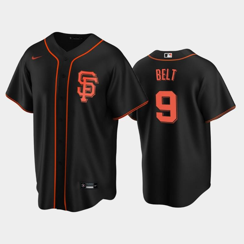 San Francisco Giants Black Alternate 9 Brandon Belt Baseball Jersey Baseball Jersey 
