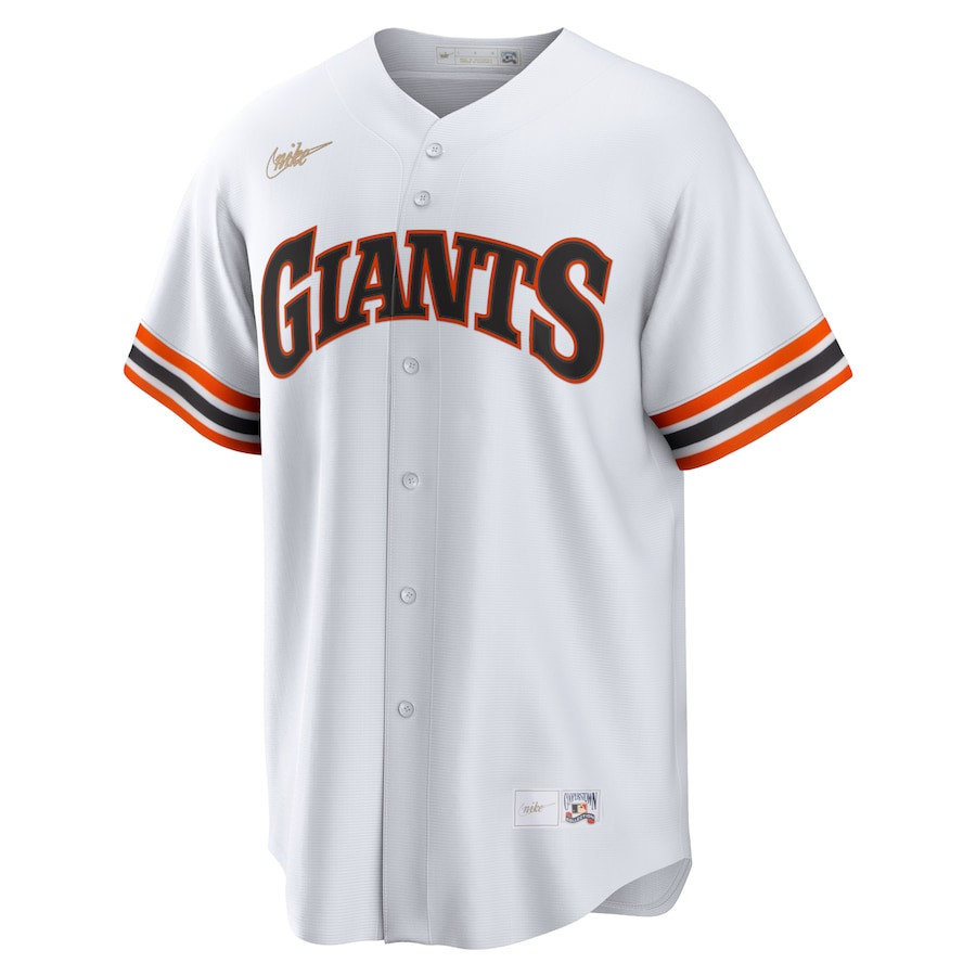 Alternative view of San Francisco Giants Cooperstown Collection Team Home Baseball Jersey - White 