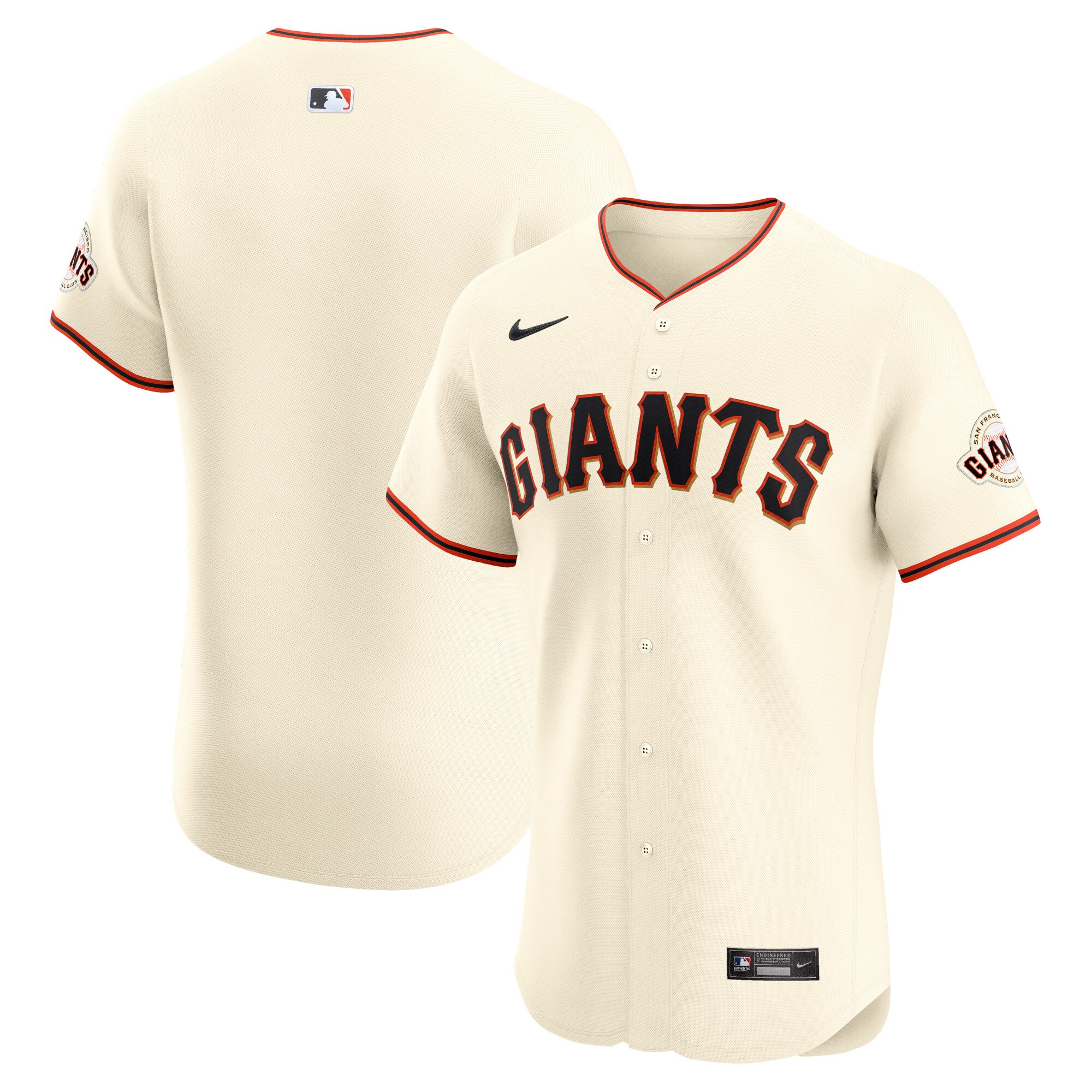 San Francisco Giants Elite Baseball Jersey - Cream