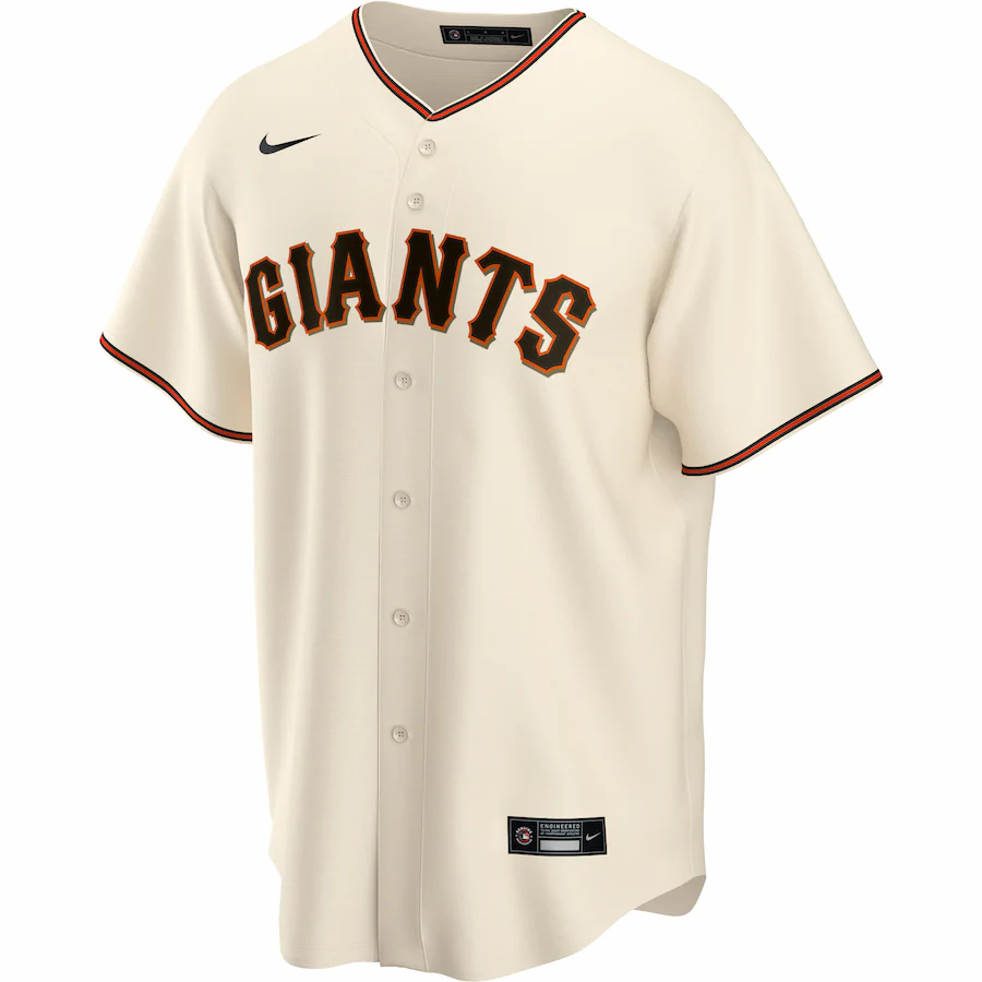 Alternative view of San Francisco Giants Home 2020 Official Replica Team Baseball Jersey ÃƒÂ¢Ã¢â€šÂ¬Ã¢â‚¬Å“ Cream