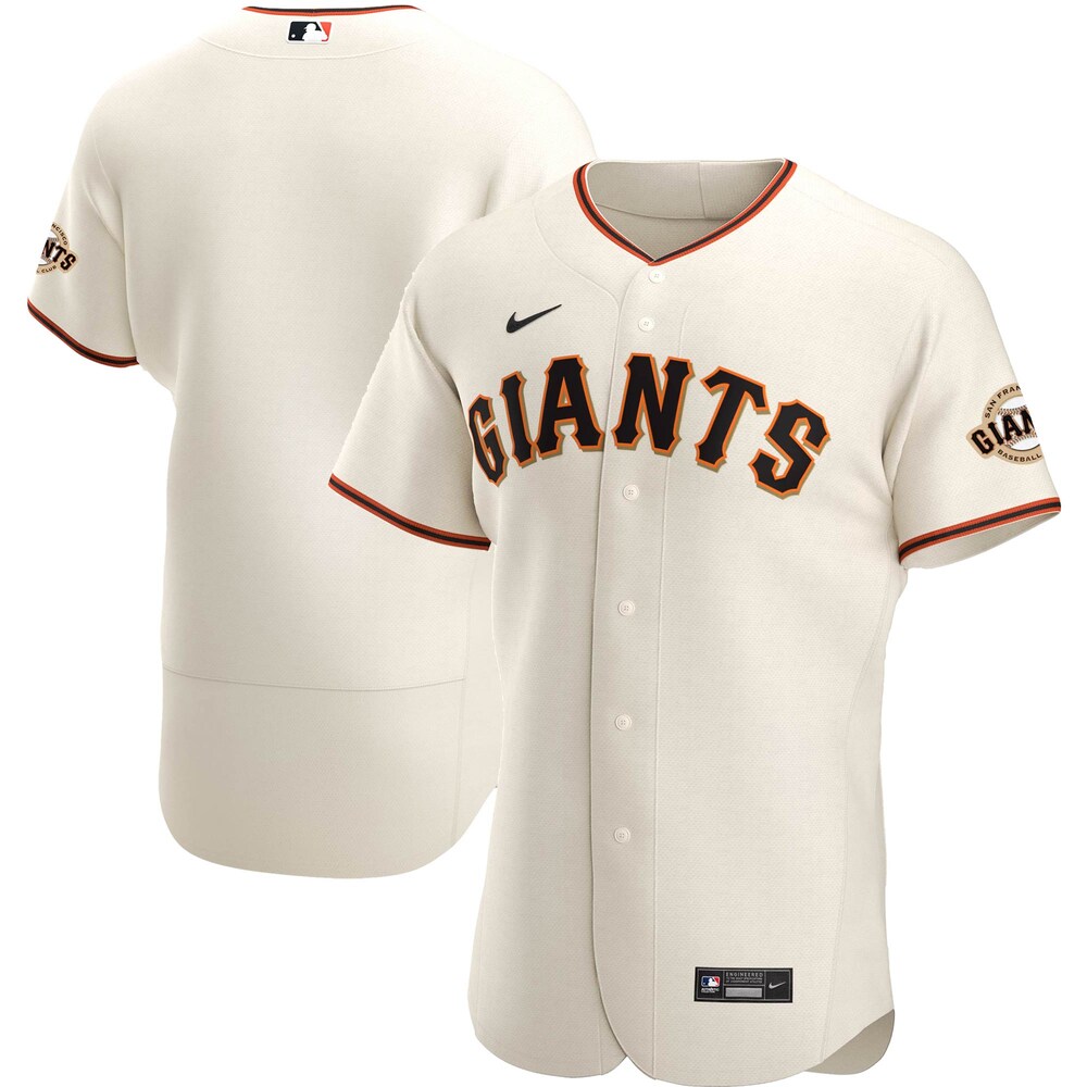 San Francisco Giants Home 2020 Team Logo Baseball Jersey - Cream