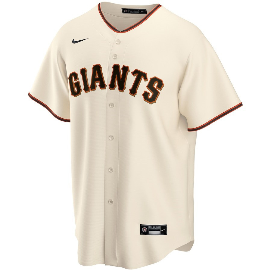 Alternative view of San Francisco Giants Home Custom Men Baseball Jersey - Cream 