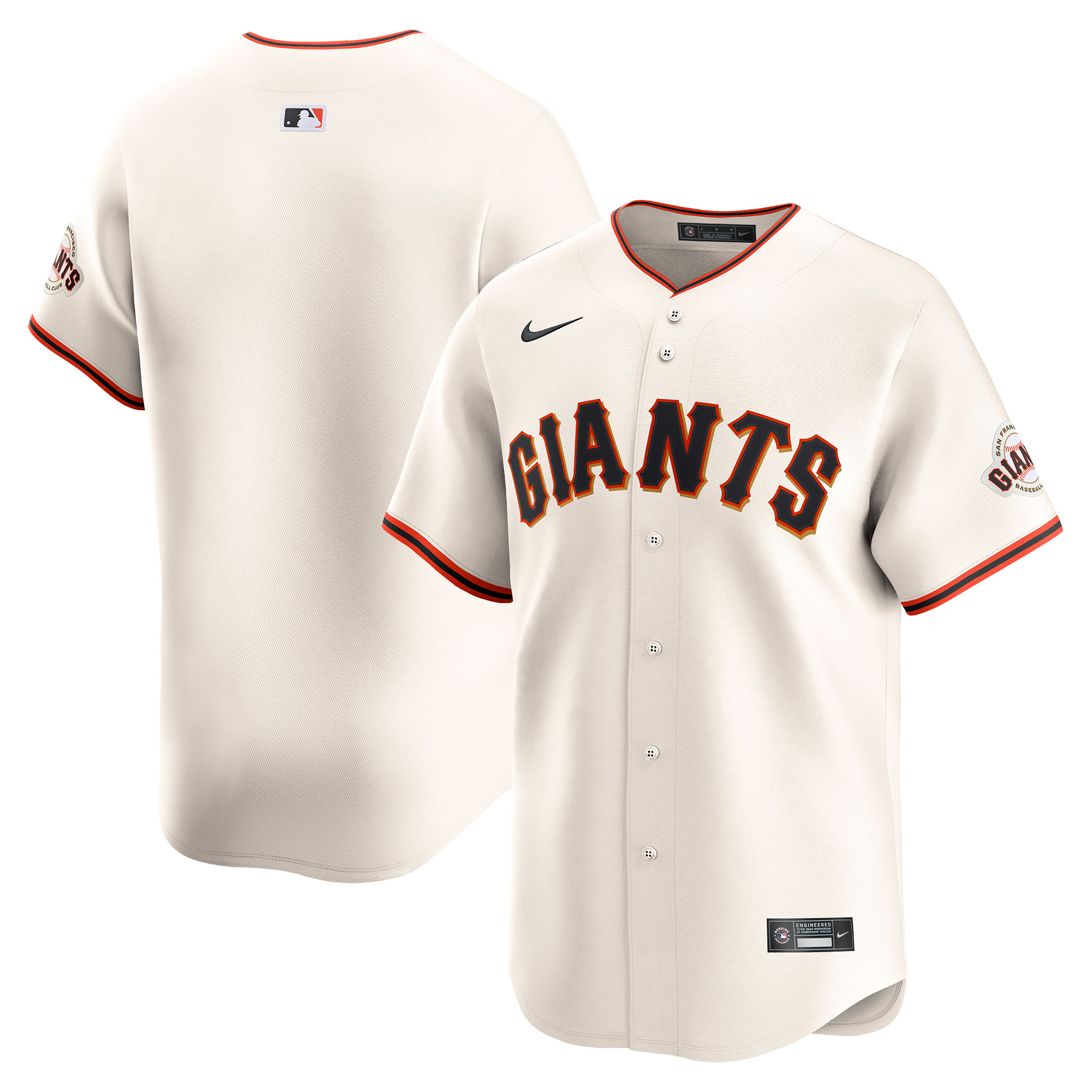 San Francisco Giants Home Limited Baseball Jersey - Cream