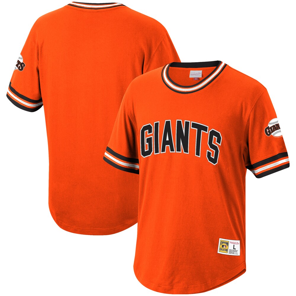 San Francisco Giants Mitchell & Ness Cooperstown Collection Wild Pitch Baseball Jersey T-shirt - Orange