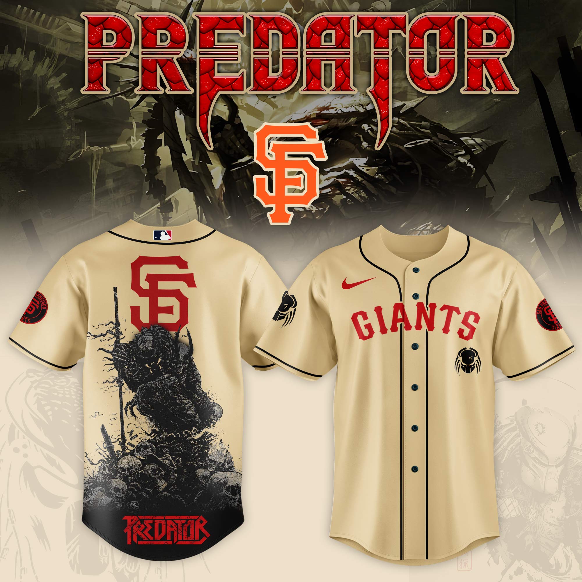 San Francisco Giants Mlb X Predator Custom Baseball Jersey