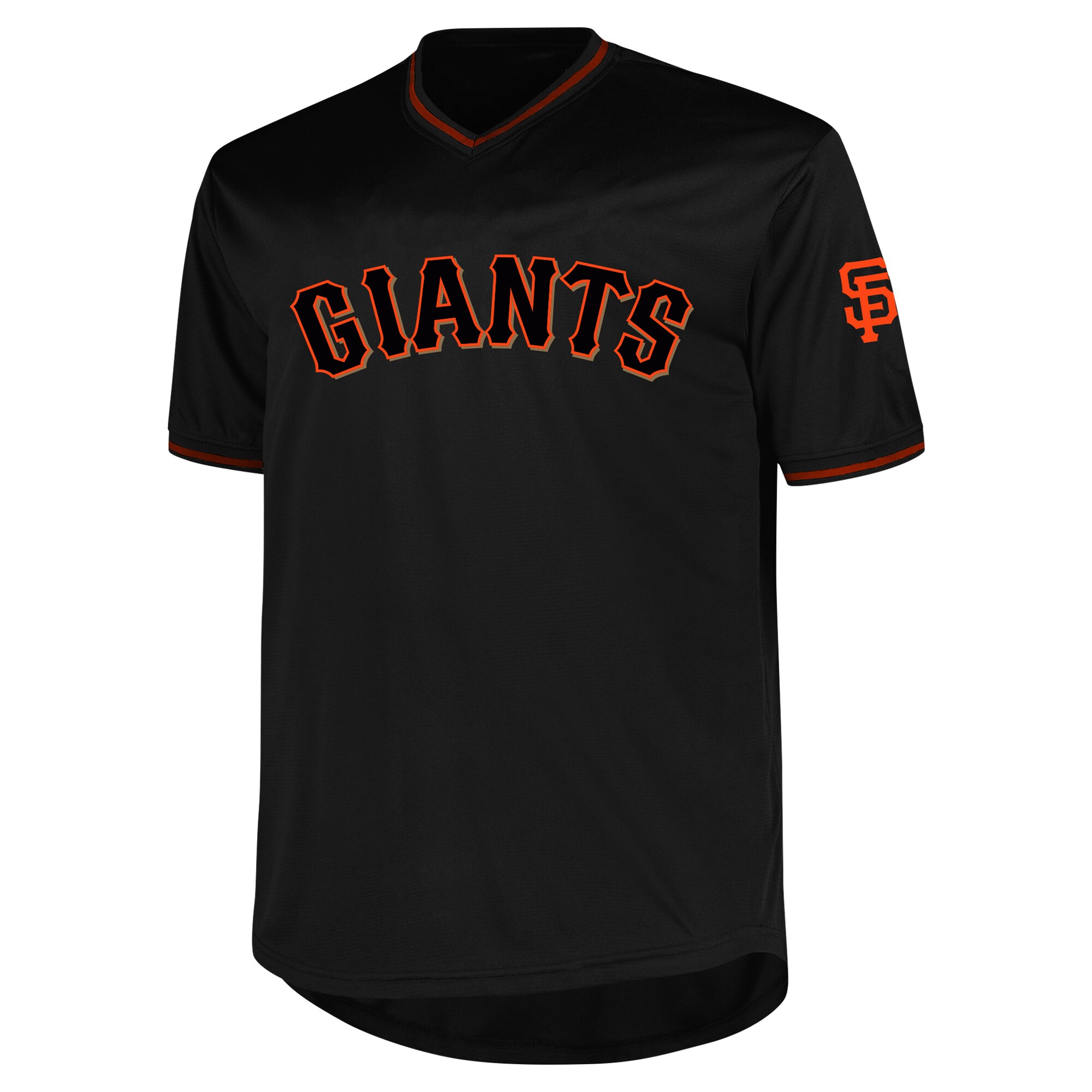 Alternative view of San Francisco Giants Profile Big & Tall Pop Fashion Baseball Jersey - Black