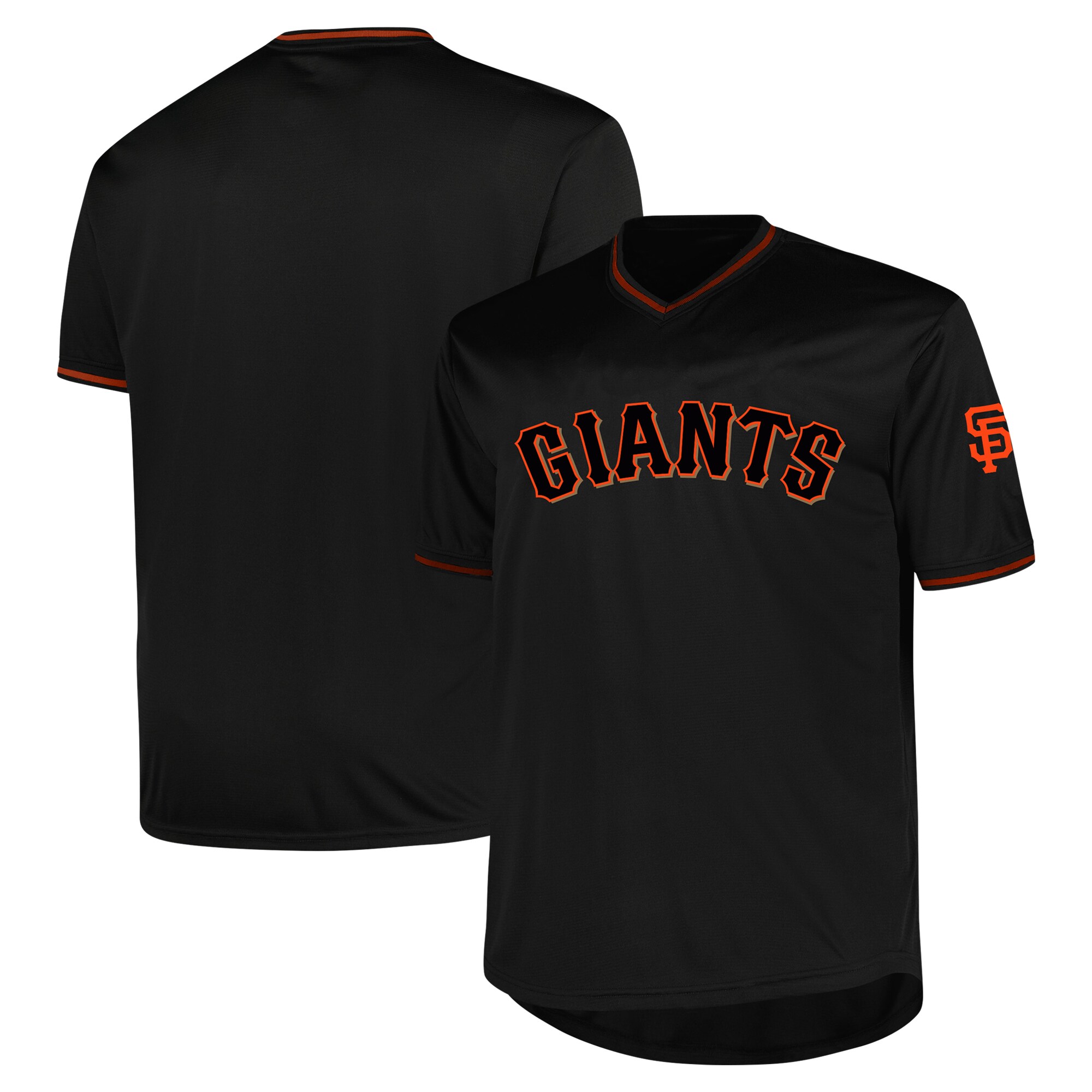 San Francisco Giants Profile Big & Tall Pop Fashion Baseball Jersey - Black