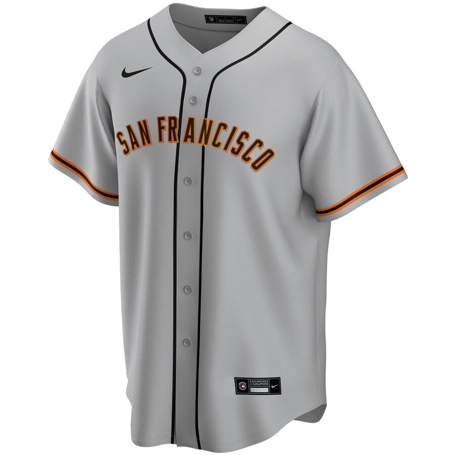 Alternative view of San Francisco Giants Road 2020 Replica Team Baseball Jersey ÃƒÂ¢Ã¢â€šÂ¬Ã¢â‚¬Å“ Gray