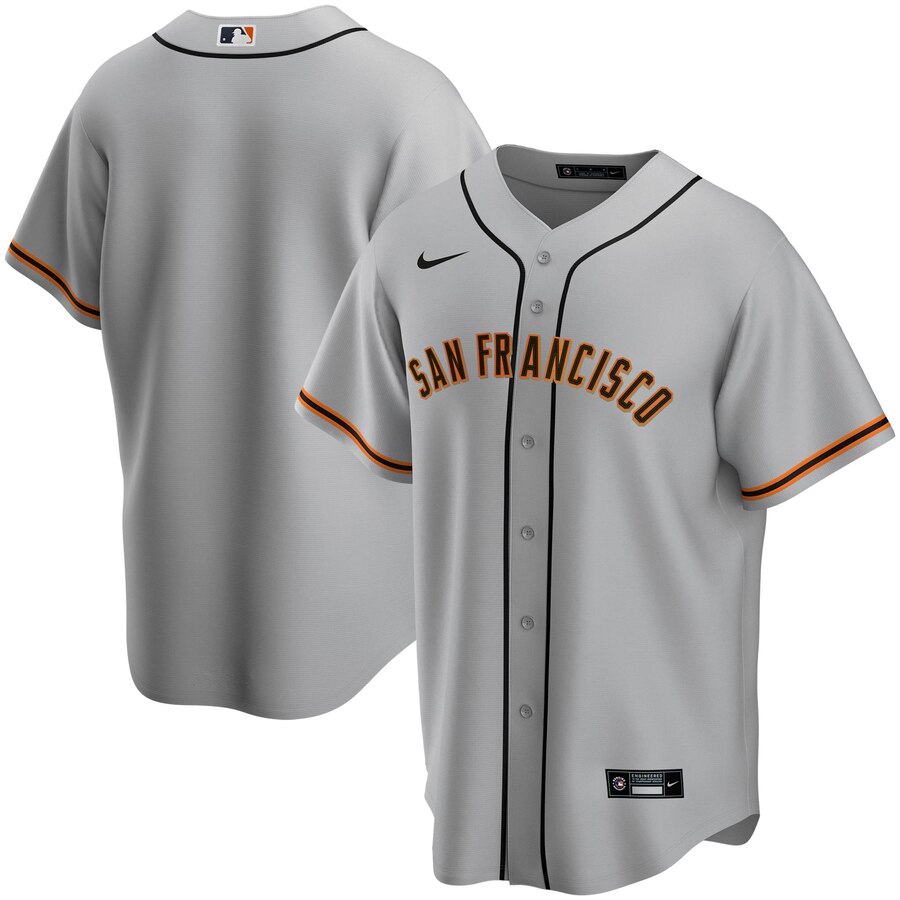 San Francisco Giants Road 2020 Replica Team Baseball Jersey ÃƒÂ¢Ã¢â€šÂ¬Ã¢â‚¬Å“ Gray