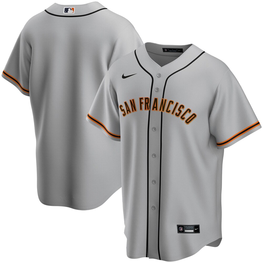 San Francisco Giants Road 2020 Team Baseball Jersey - Gray