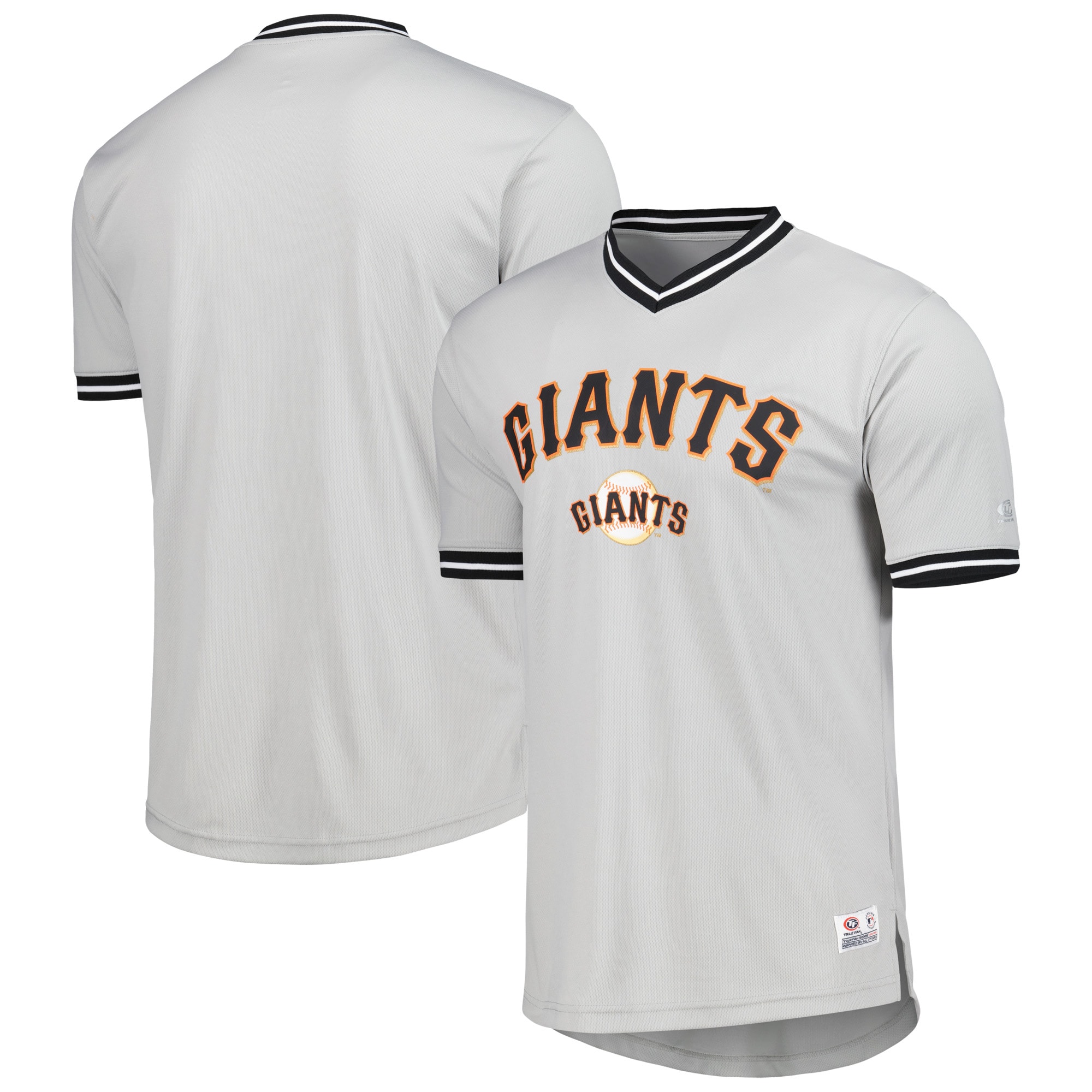 San Francisco Giants V-neck Baseball Jersey - Gray