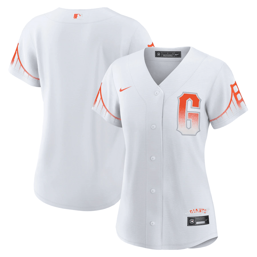 San Francisco Giants Women City Connect Baseball Jersey - White 