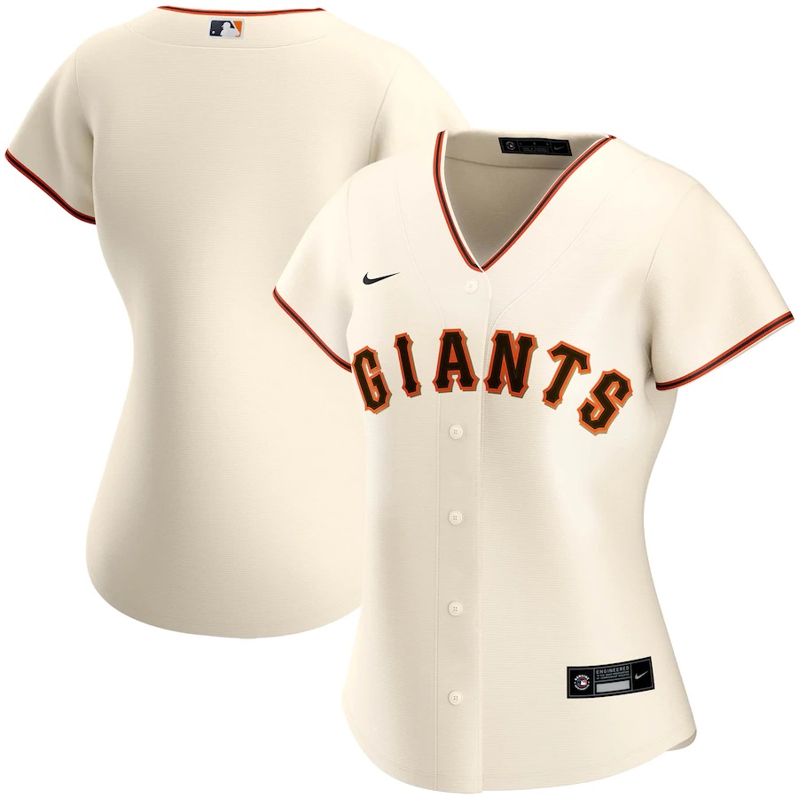San Francisco Giants Women's Home 2020 Replica Team Baseball Jersey ÃƒÂ¢Ã¢â€šÂ¬Ã¢â‚¬Å“ Cream