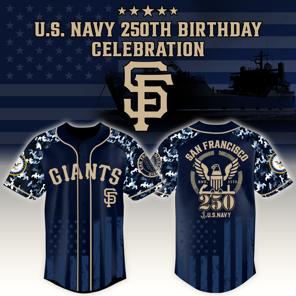 San Francisco Giants X Mlb Honoring 250 Years Of The U.s. Navy – Mlb Custom Baseball Jersey