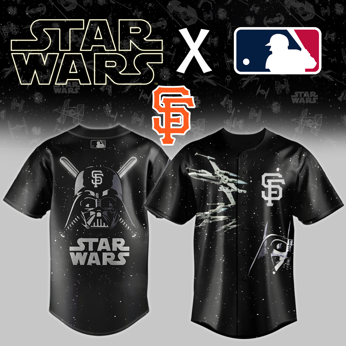 San Francisco Giants X Star Wars Custom Baseball Jersey