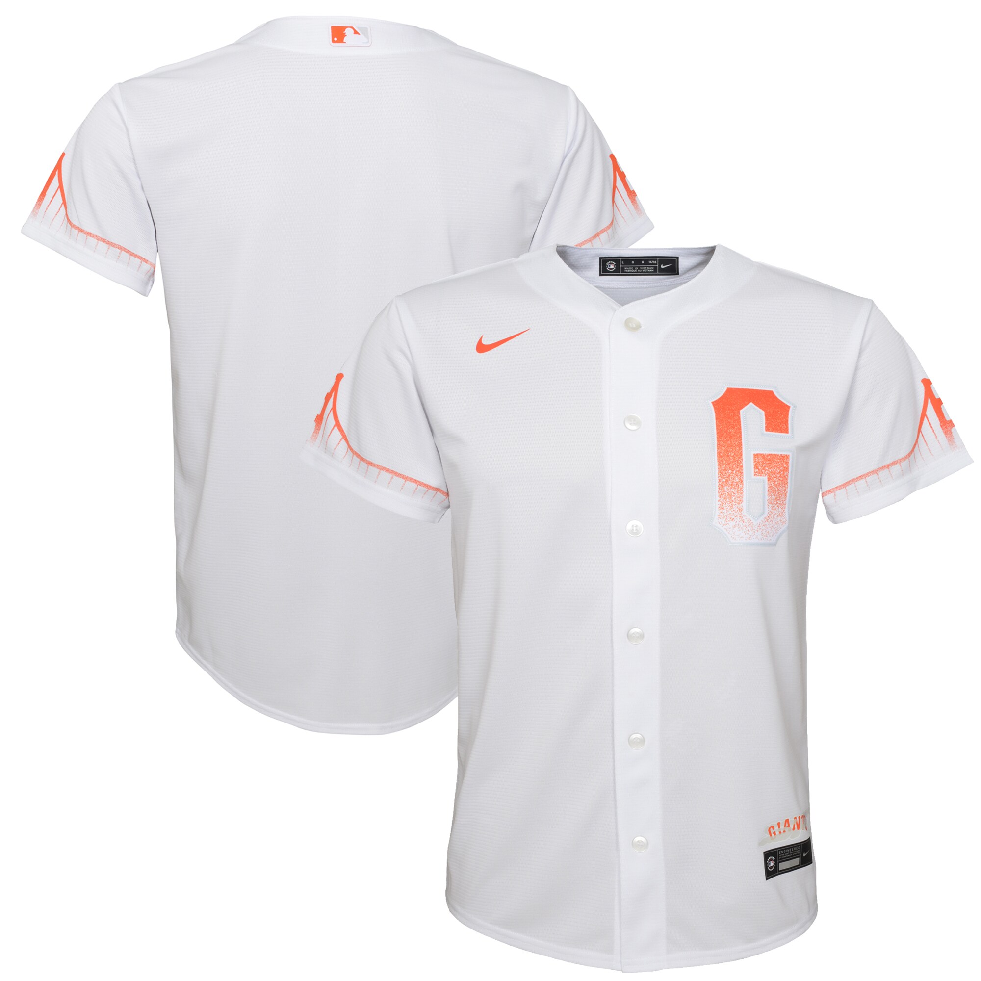 San Francisco Giants Youth City Connect Replica Baseball Jersey – White