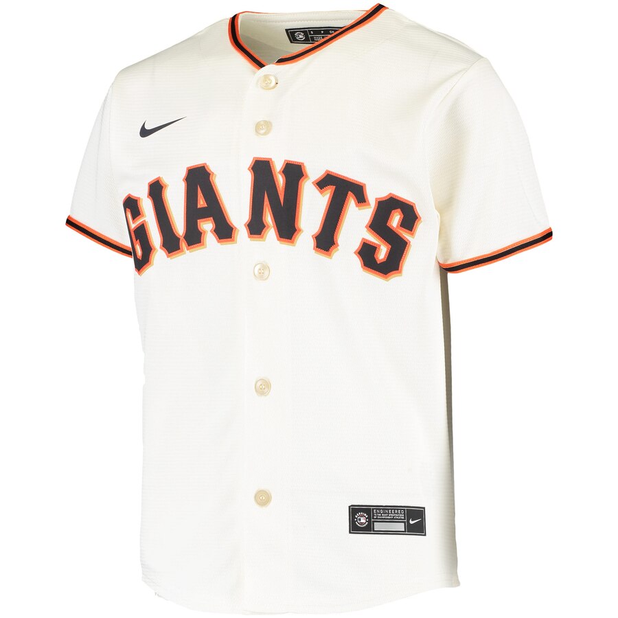 Alternative view of San Francisco Giants Youth Home 2020 Replica Team Baseball Jersey - Cream