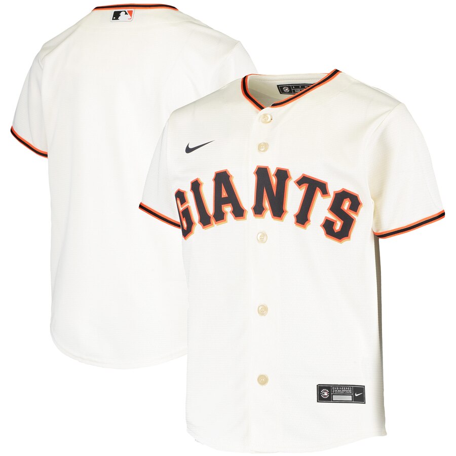 San Francisco Giants Youth Home 2020 Replica Team Baseball Jersey - Cream