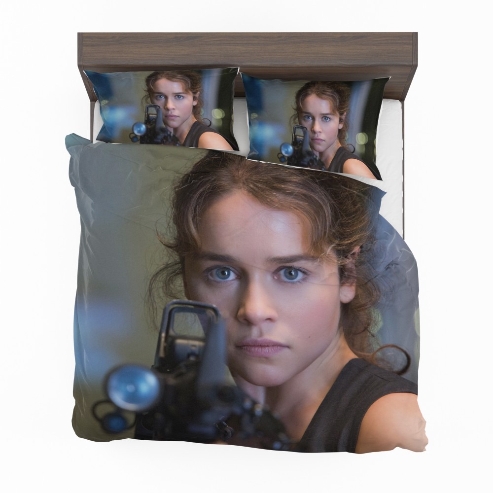 Alternative view of Sarah Connor Emilia Clarke In Terminator Genisys Movie Bedding Set - Custom Bedding Set