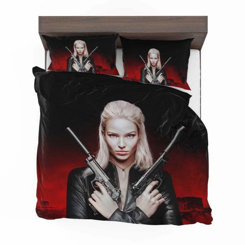 Alternative view of Sasha Luss In Anna Film Bedding Set - Custom Bedding Set