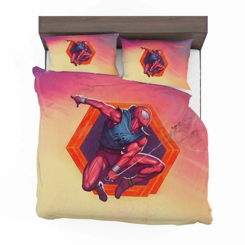 Alternative view of Scarlet SpiderMan Web Of Intrigue Bedding Set - Custom Bedding Set