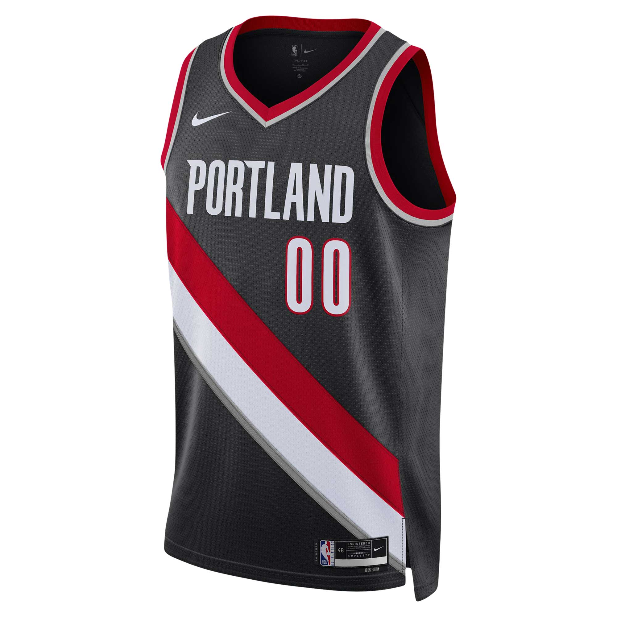 Alternative view of Scoot Henderson Portland Trail Blazers Unisex 2023 Nba Draft Swingman Basketball Jersey - Icon Edition - Black