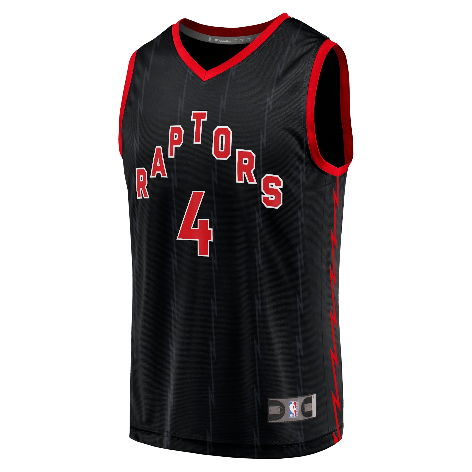 Alternative view of Scottie Barnes Toronto Raptors Fanatics Fast Break Replica Player Basketball Jersey - Statement Edition - Black