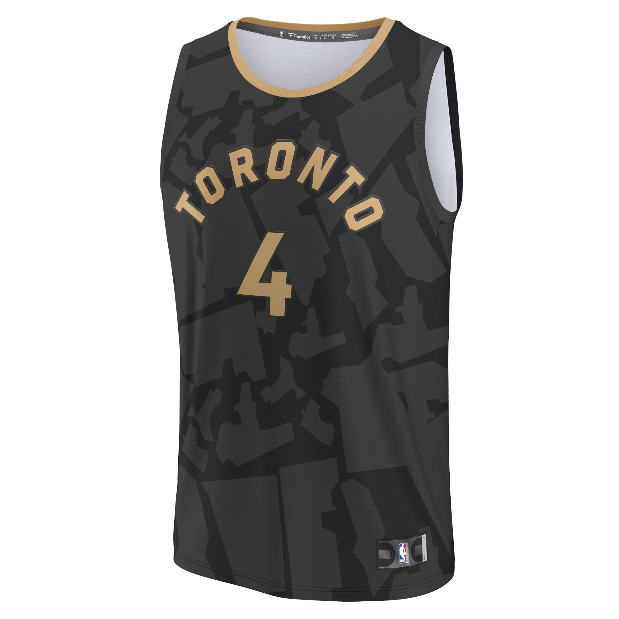 Alternative view of Scottie Barnes Toronto Raptors Fanatics Youth Fastbreak Basketball Jersey - City Edition - Black