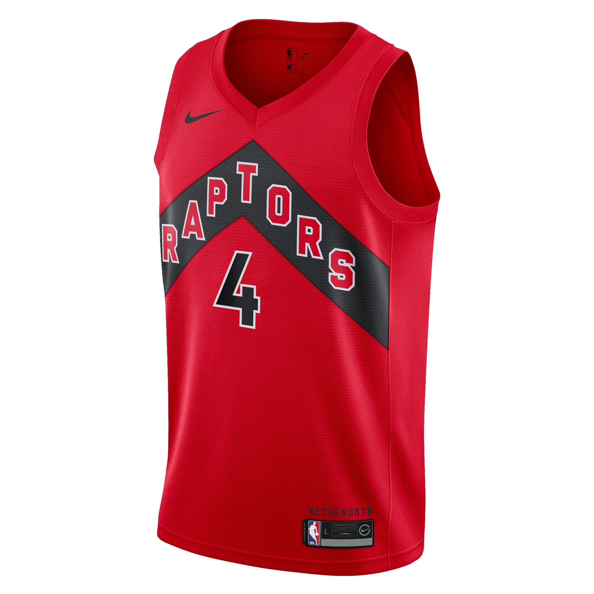 Alternative view of Scottie Barnes Toronto Raptors Youth Swingman Basketball Jersey - Icon Edition - Red