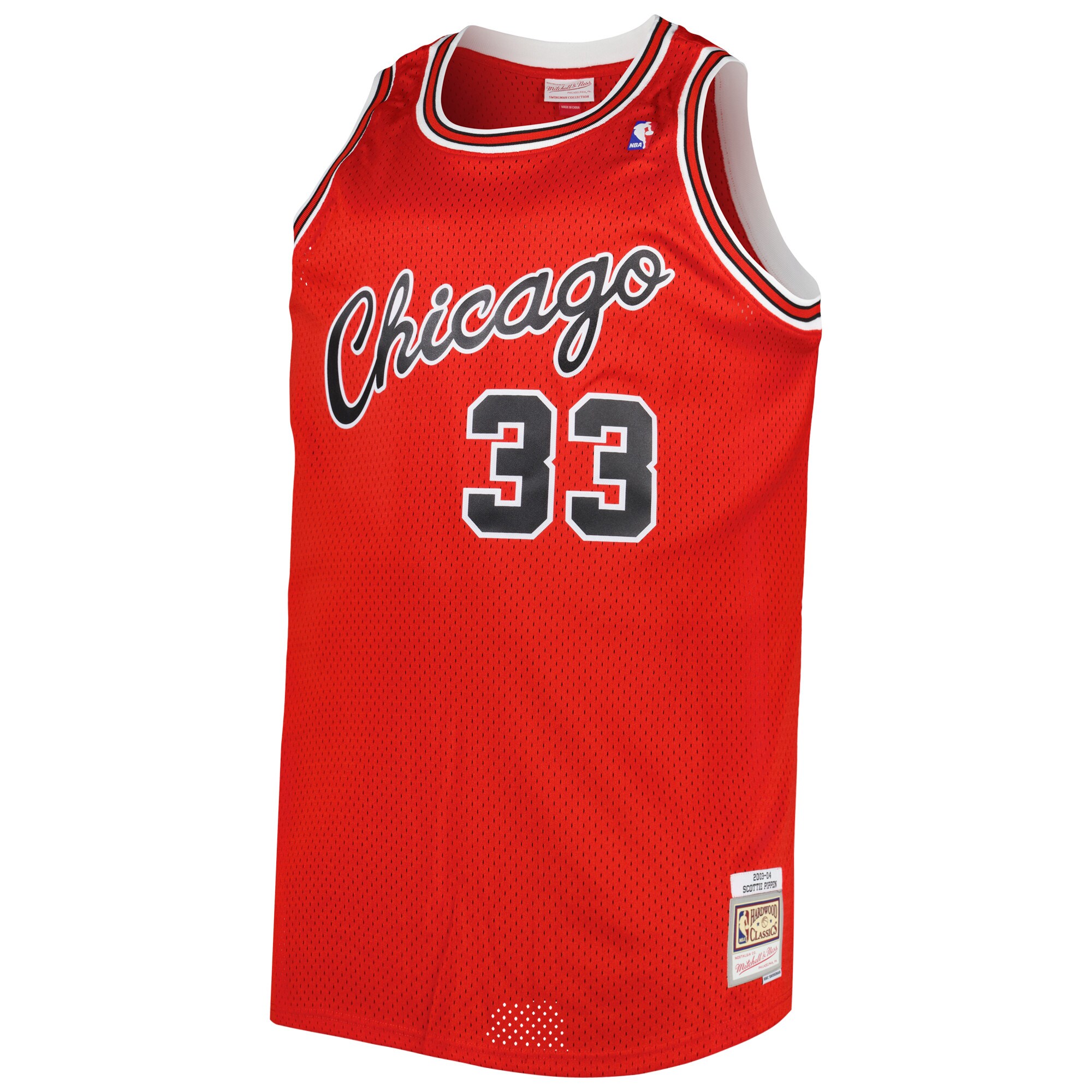 Alternative view of Scottie Pippen Chicago Bulls Mitchell & Ness Big & Tall Hardwood Classics 2003/04 Swingman Basketball Jersey - Red