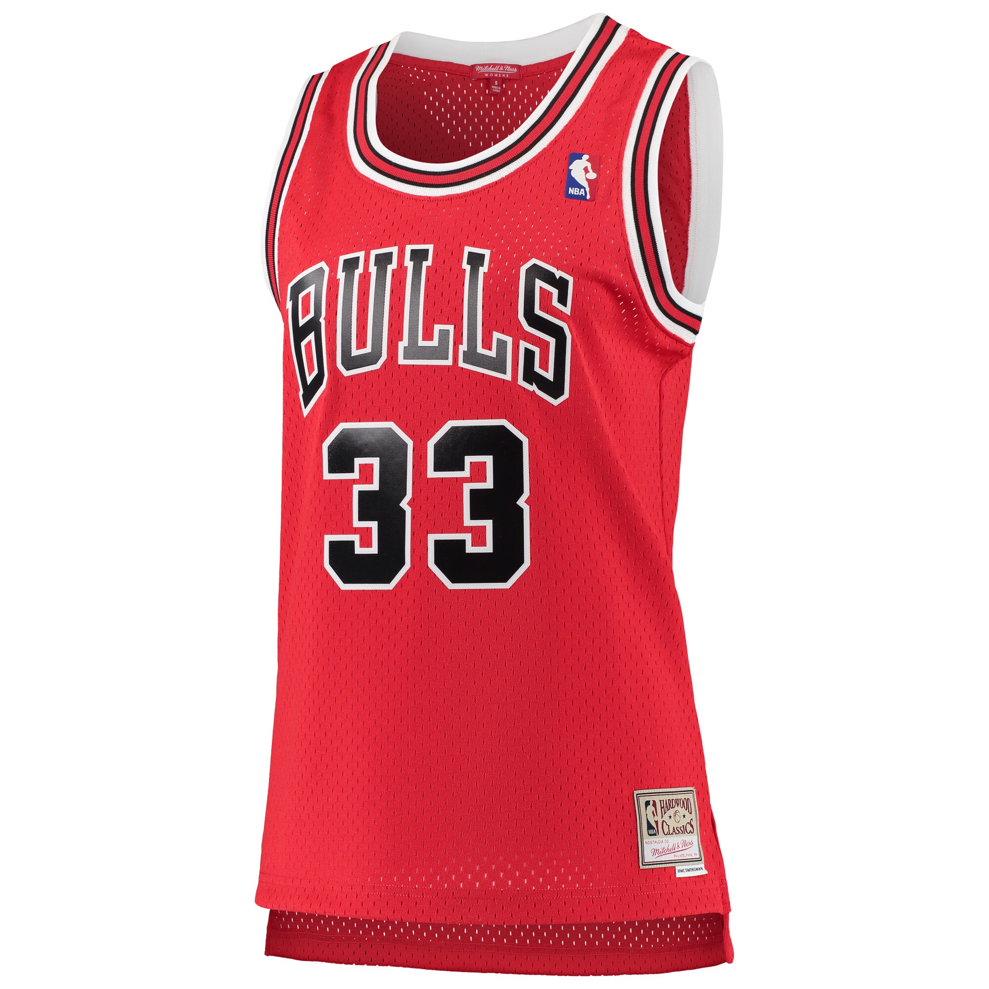 Alternative view of Scottie Pippen Chicago Bulls Mitchell & Ness Women's 1997/98 Hardwood Classics Swingman Basketball Jersey - Red