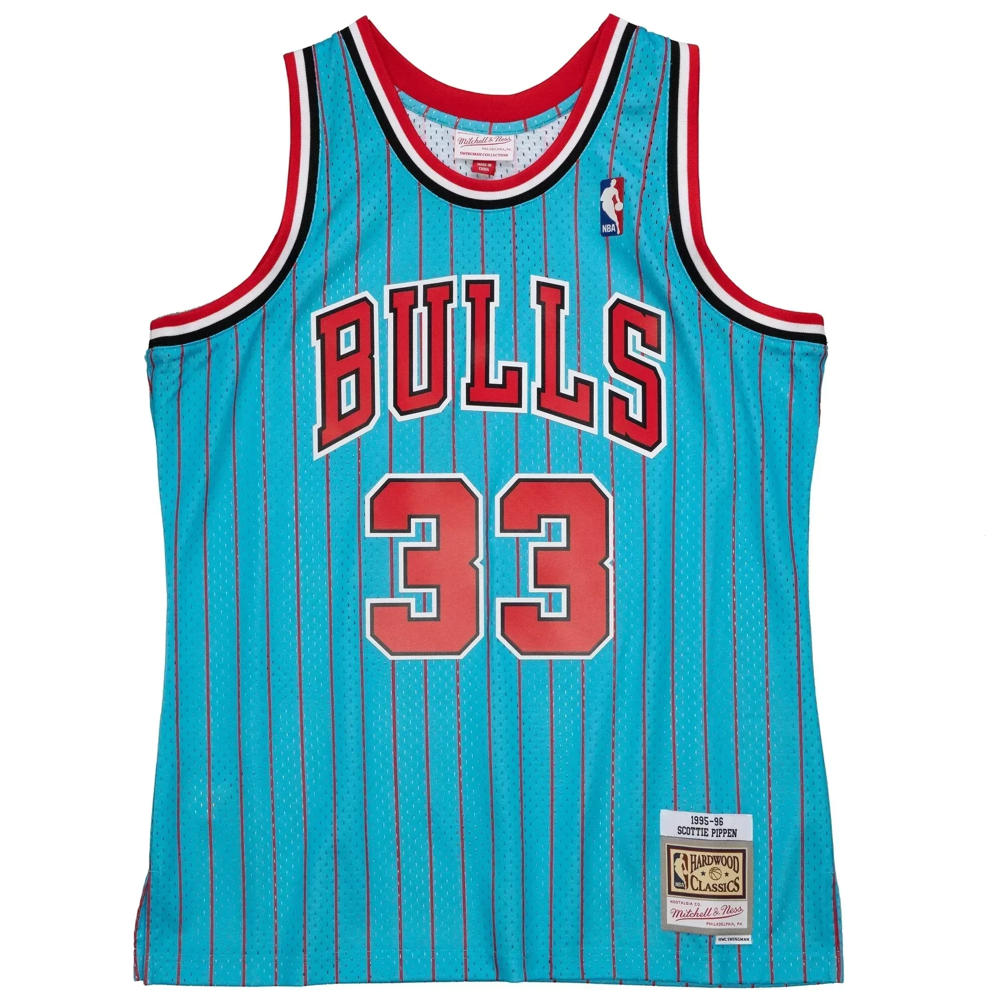 Scottie Pippen Chicago Bulls Mitchell & Ness 1995-96 Hardwood Classics Reload 2.0 Swingman Basketball Jersey - Blue - JS655 