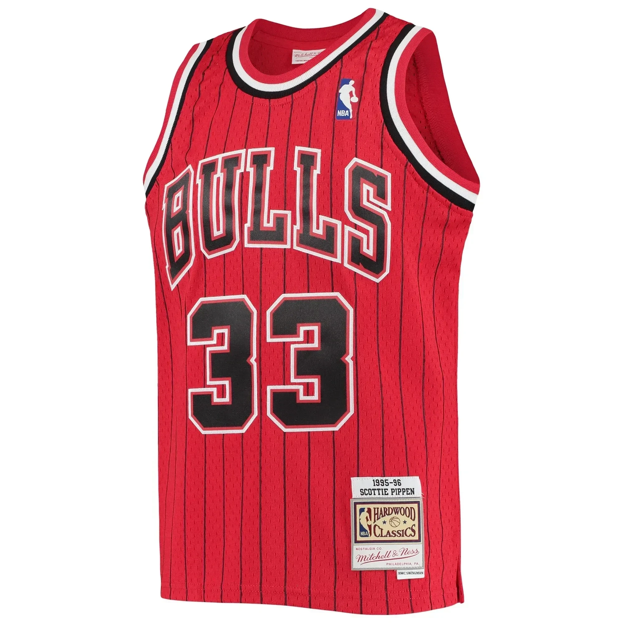 Scottie Pippen Chicago Bulls Mitchell & Ness 1995-96 Hardwood Classics Reload Basketball Jersey – Red - JS729 