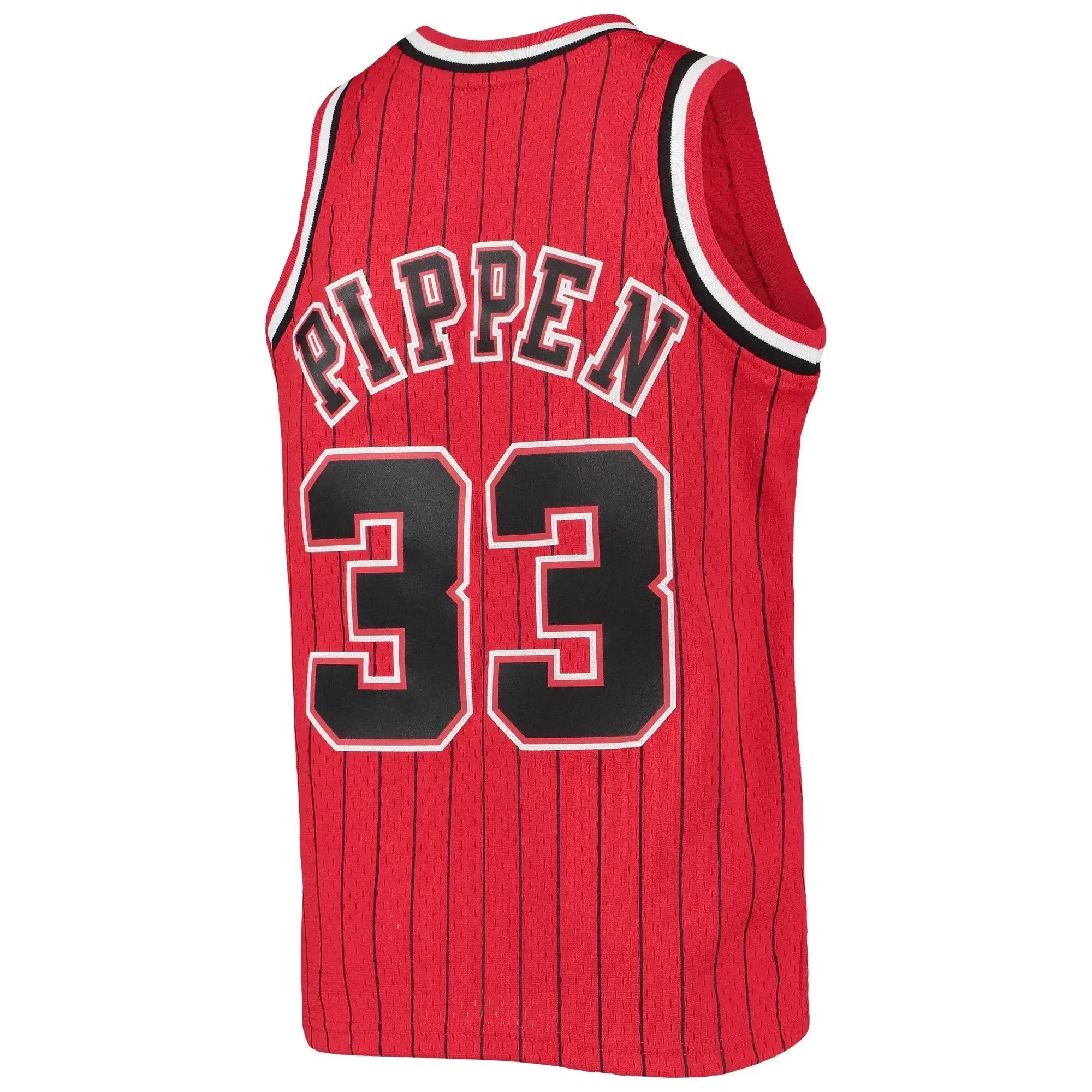 Alternative view of Scottie Pippen Chicago Bulls Mitchell & Ness 1995-96 Hardwood Classics Reload Basketball Jersey – Red - JS729 