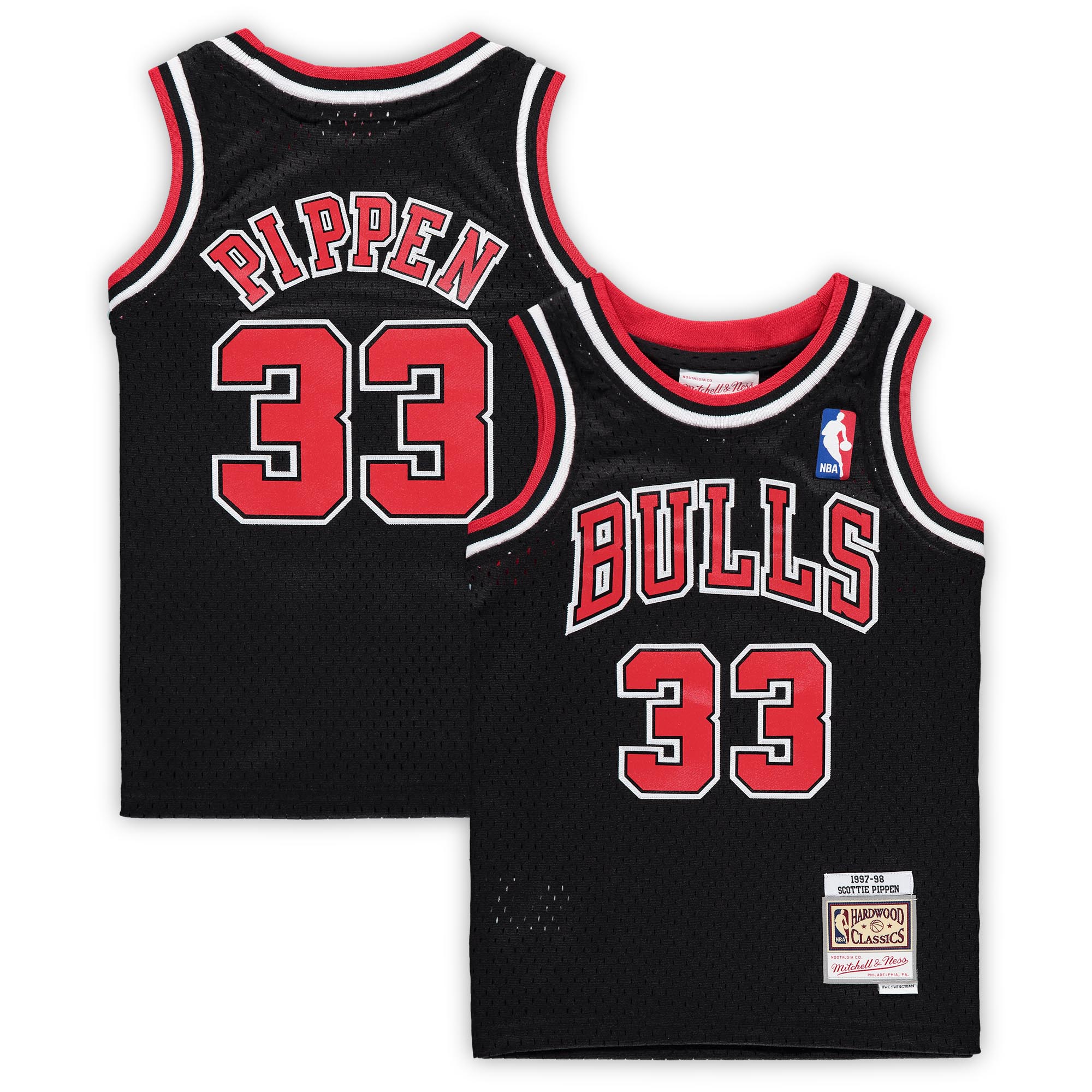 Alternative view of Scottie Pippen Chicago Bulls Mitchell & Ness Preschool 1997-1998 Hardwood Classics Throwback Team Basketball Jersey - Red