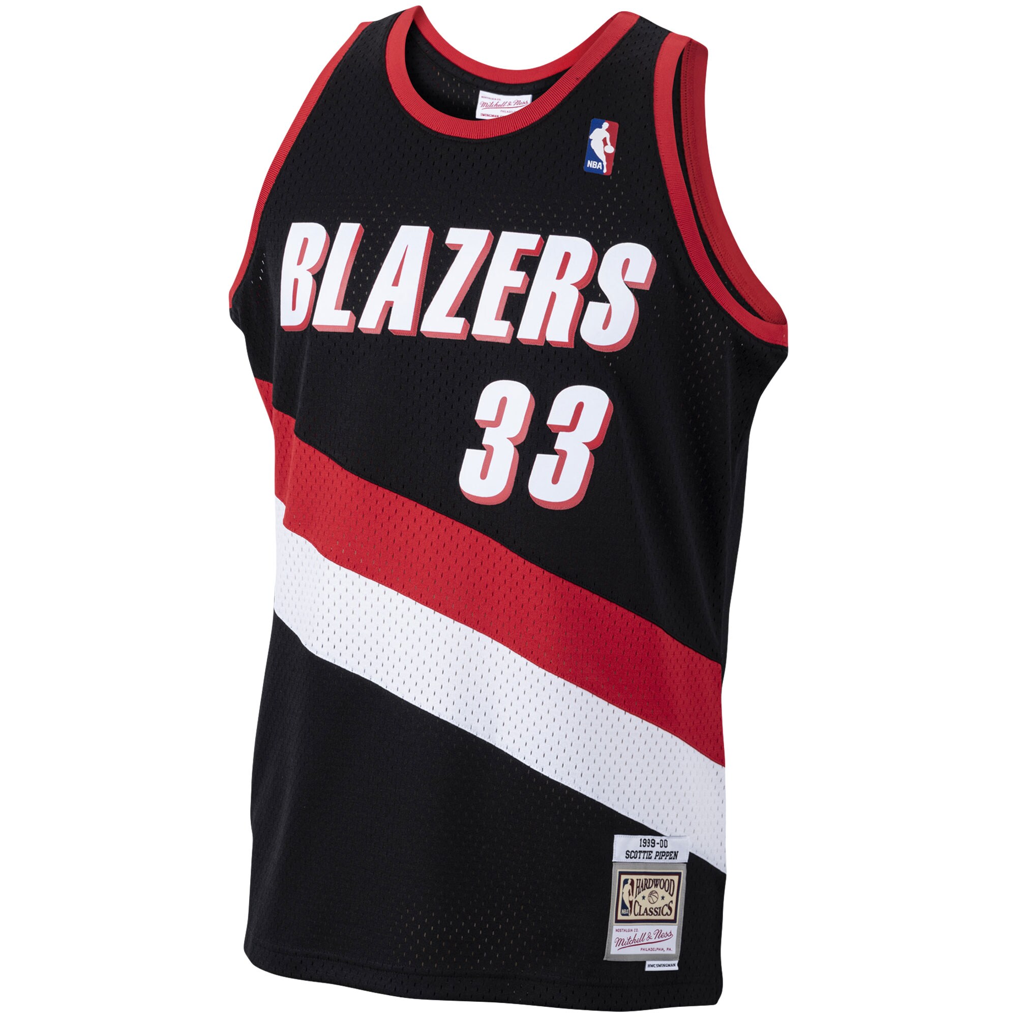 Alternative view of Scottie Pippen Portland Trail Blazers Mitchell & Ness 1999/00 Hardwood Classics Swingman Basketball Jersey - Black