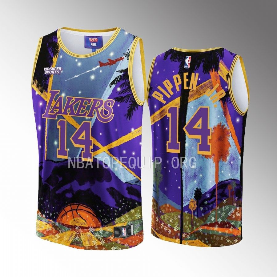 Scotty Pippen Jr. 14 Los Angeles Lakers NBA & KidSuper Studios Unisex Hometown Basketball Jersey - JS610 