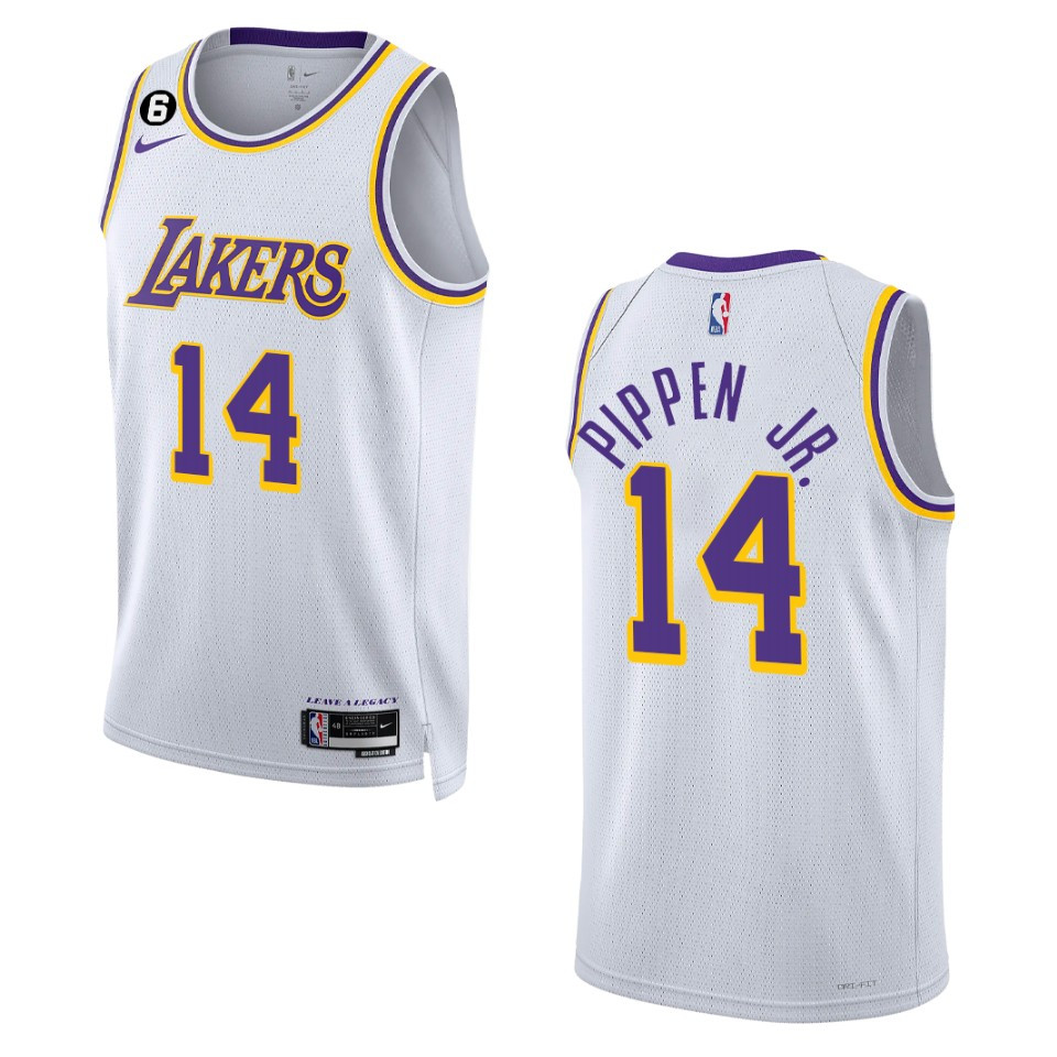 Scotty Pippen Jr. Association Edition Los Angeles Lakers 2022-23 White Swingman Basketball Jersey