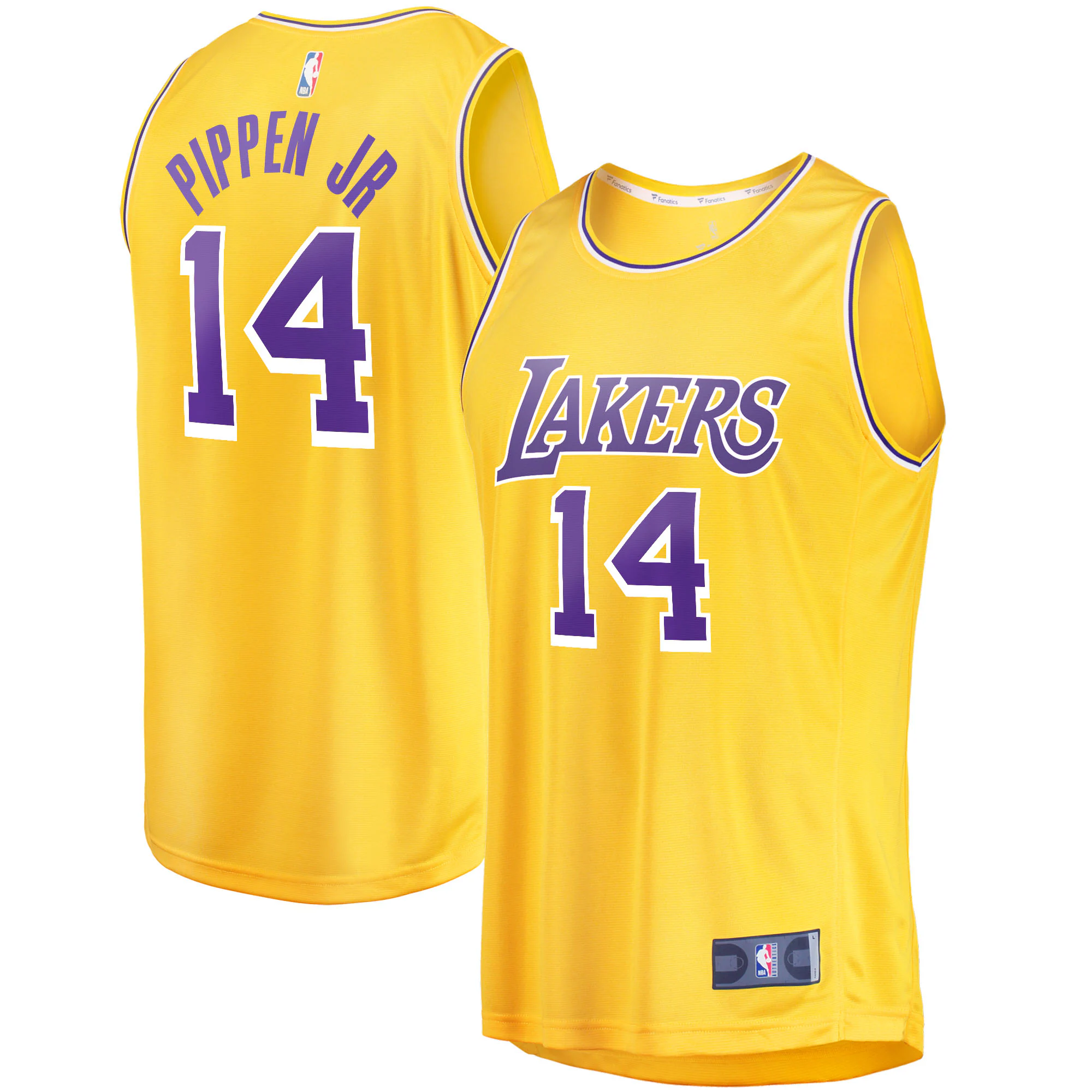 Scotty Pippen Jr. Los Angeles Lakers Fanatics Branded Fast Break Replica Basketball Jersey - Icon Edition - Gold